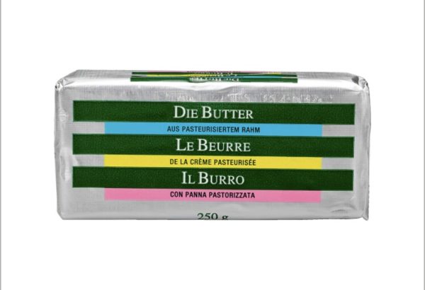 Le Beurre de la crème pasteurisée 250 gr