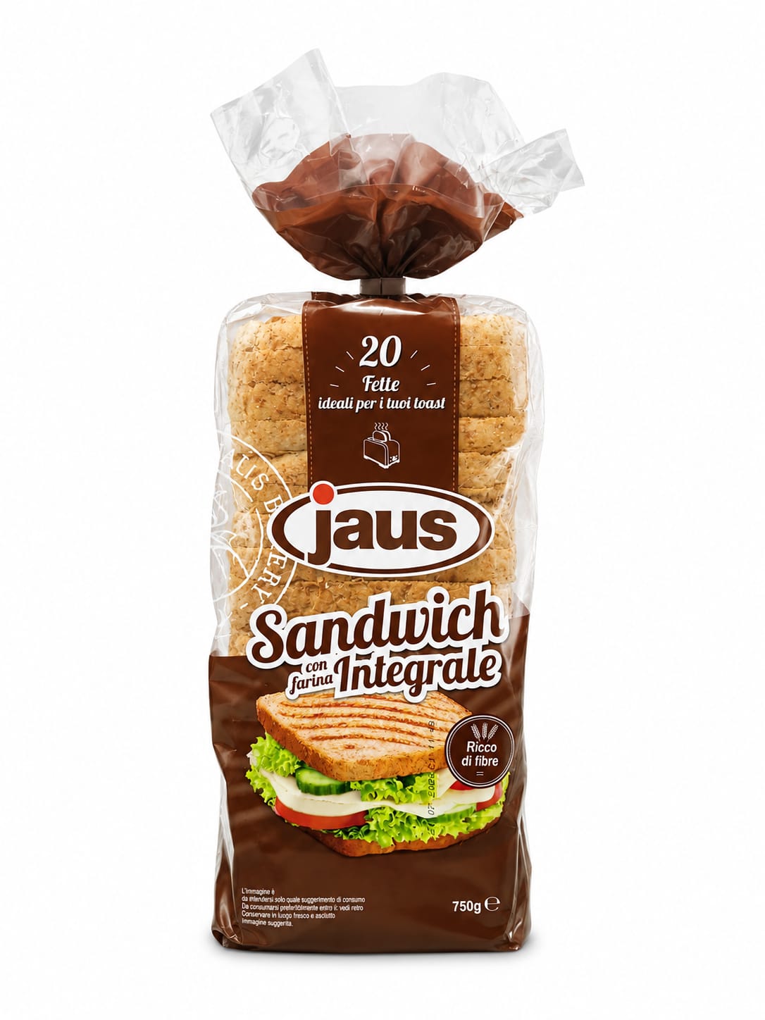 Jaus - Pain Sandwich Complet 750g