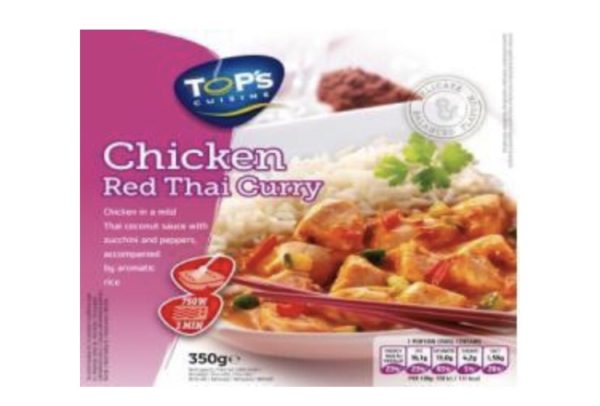 TOP'S CUISINE - RED THAI 350g (plat micro-ondes)