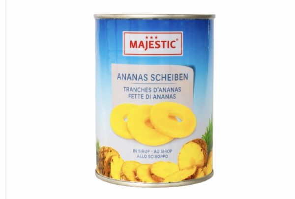 MAJESTIC - Tranches d'ananas au sirop 565g