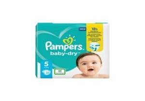 Pampers - Pampers Couches baby-dry taille 5 Junior, 11-16 kg