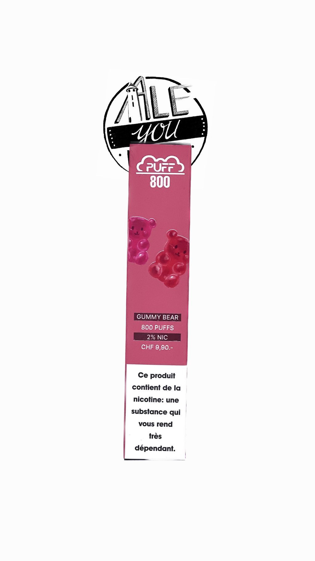 Puff Plus - Gummy Bear 800 bouffées (2% nicotine)