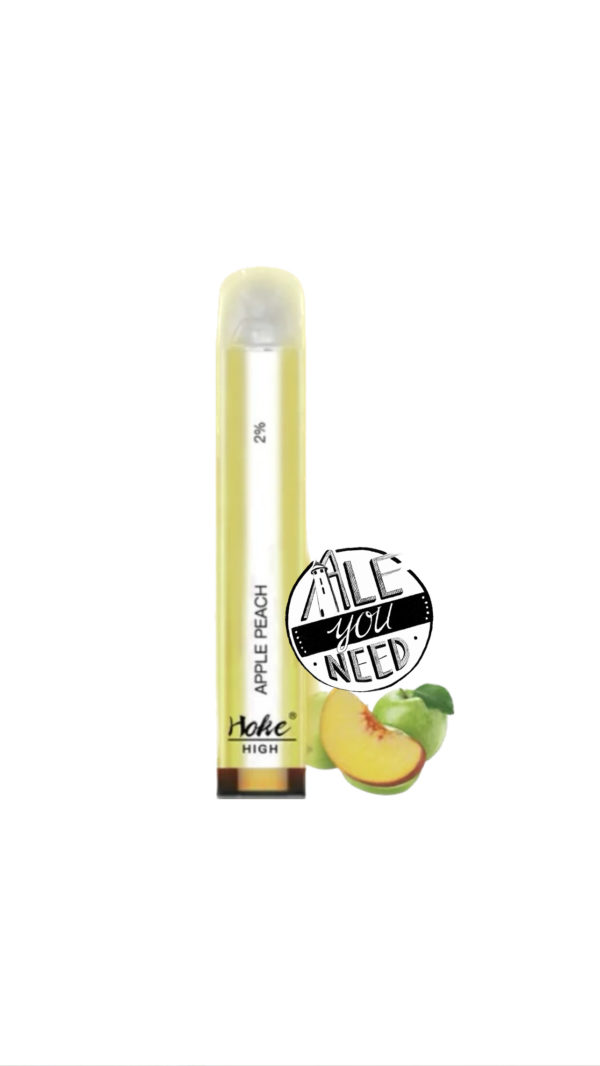 Hoke High - LED Apple Peach 800 bouffés (2% Nicotine)