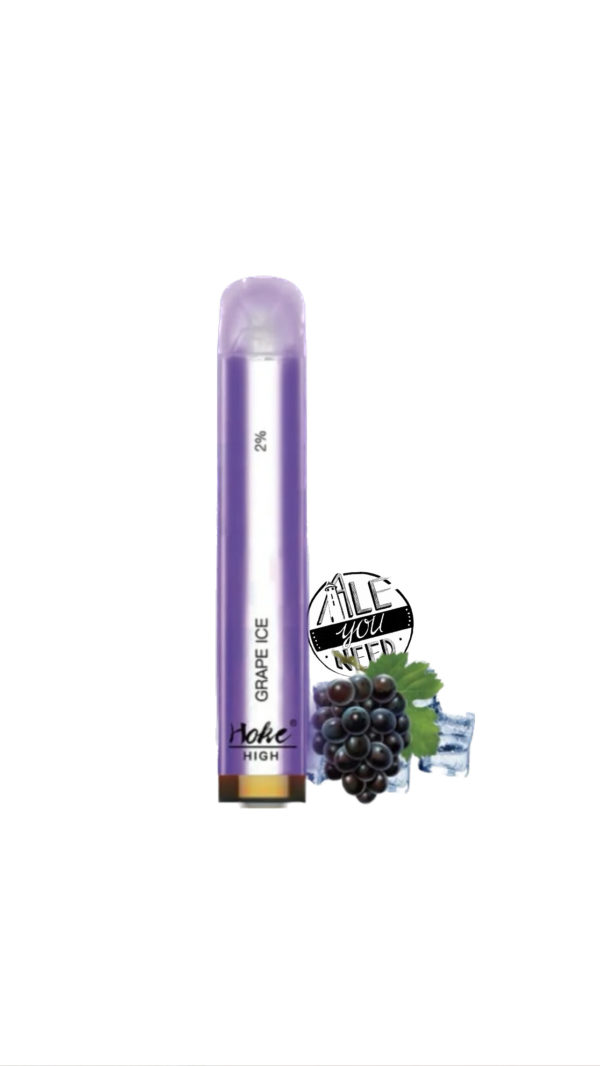 Hoke High - LED Grape Ice 800 bouffés (2% Nicotine)