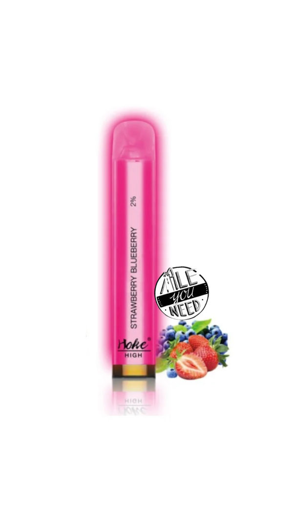 Hoke High - LED Strawberry Blueberry 800 bouffés (2% Nicotine)