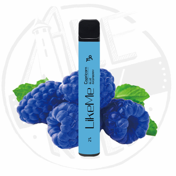 LikeMe Capricorn 2% Nicotine Blue Raspberry 800 Bouffées pack de 10