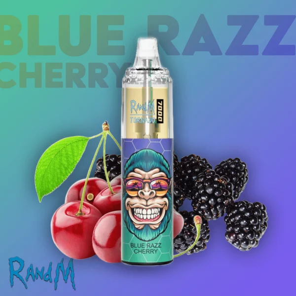 R And M Tornado - Blue Razz Cherry 7000 bouffées (2% nicotine)