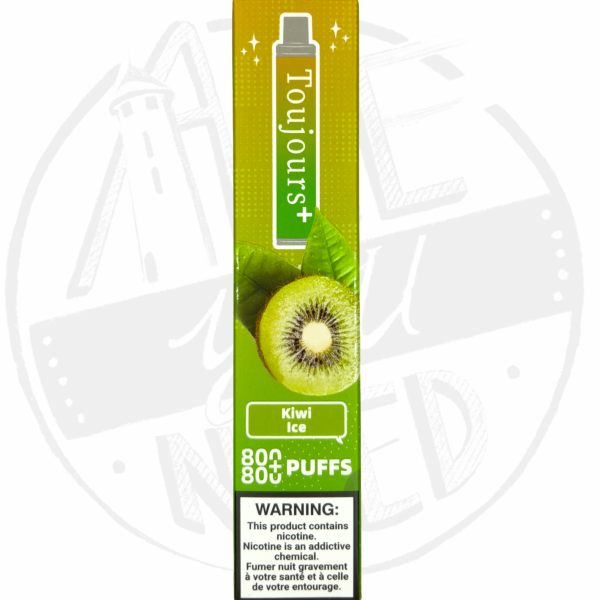 Toujours+ 2% Nicotine Kiwi Ice pack de 10