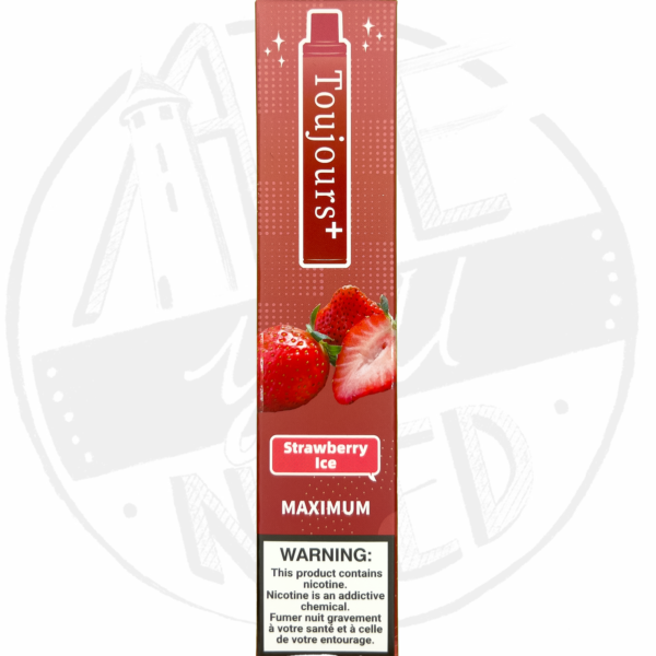 Toujours+ 2% Nicotine Strawberry Ice pack de 10