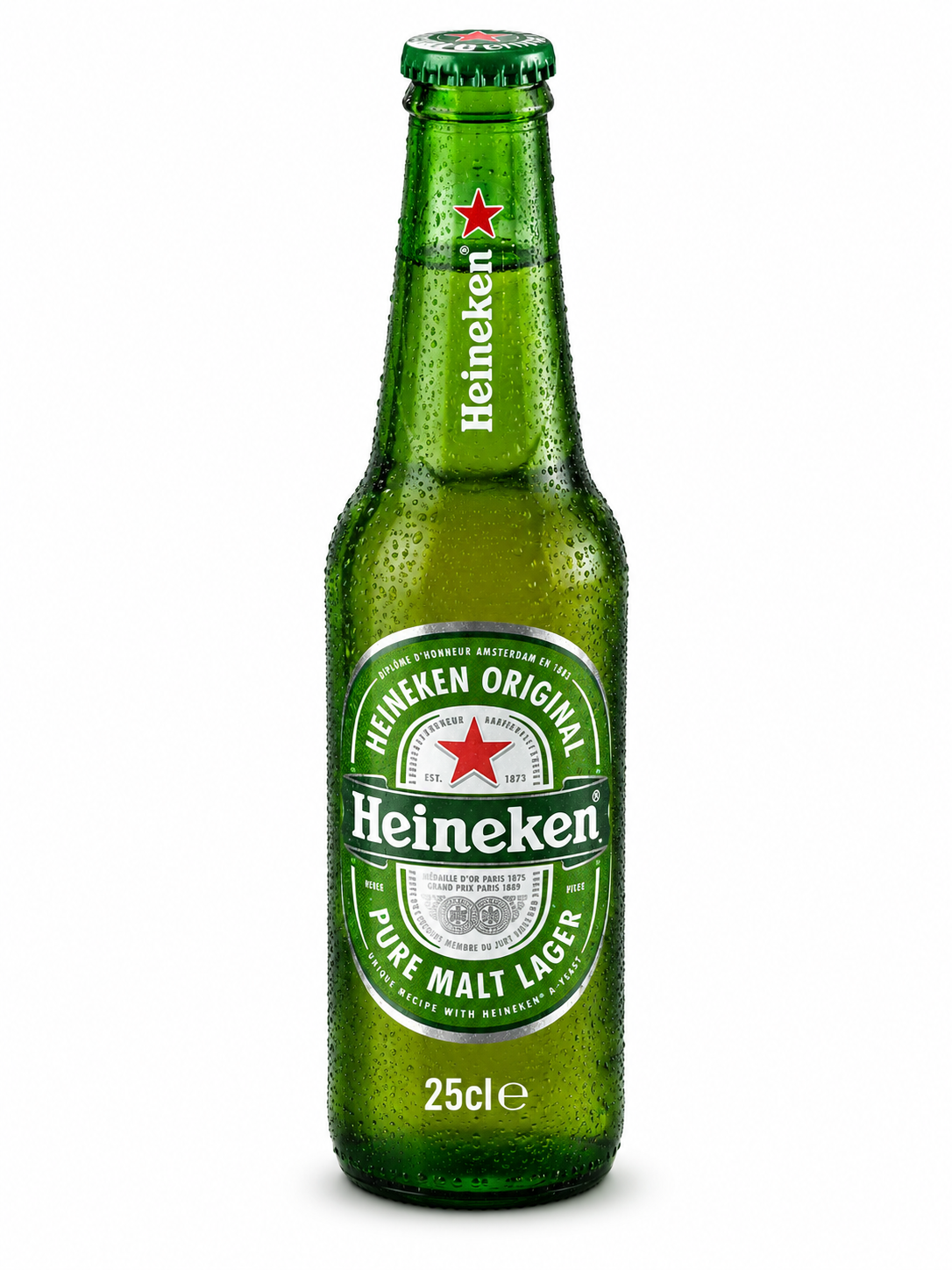 Heineken bière blonde lager 25cl bouteille - livraison rapide Lausanne
