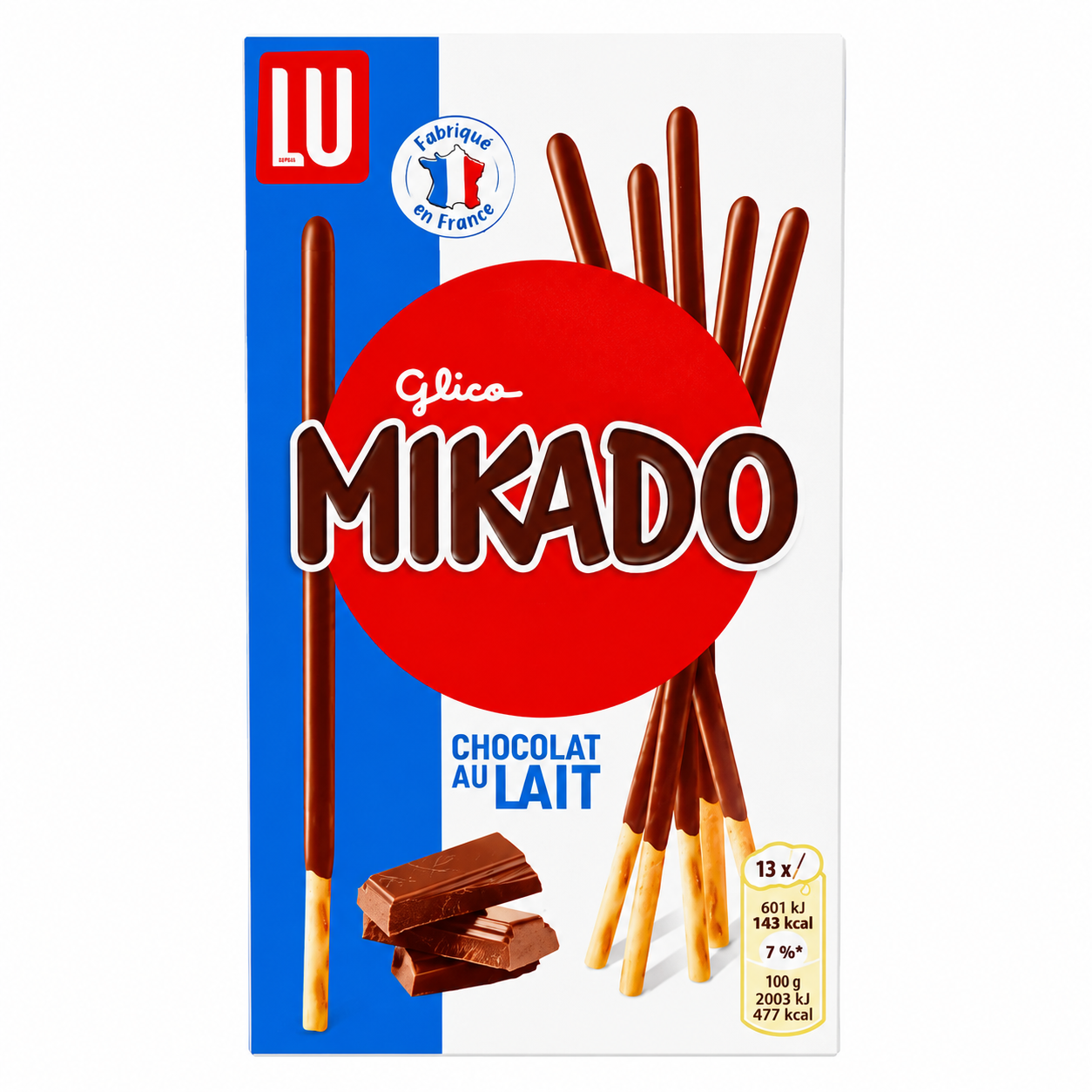 Mikado Chocolat au Lait LU biscuits enrobés - livraison rapide Lausanne