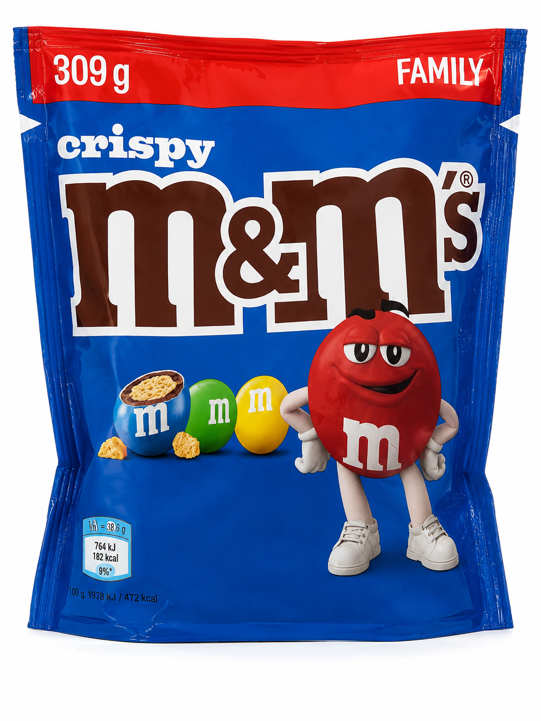 M&M's Crispy Family chocolat au lait croustillant 309g - livraison rapide Lausanne